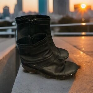 Merrell Luxe Black Ankle Boots  Size 9 Soft Leather
